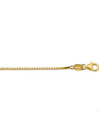 14 krt geelgouden Collier venetiaans 1,3 mm - 10358 14 krt geelgouden Collier venetiaans 1,3 mm - 10358