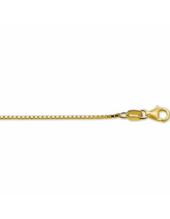 14 krt geelgouden Collier venetiaans 1,3 mm - 10358 14 krt geelgouden Collier venetiaans 1,3 mm - 10358