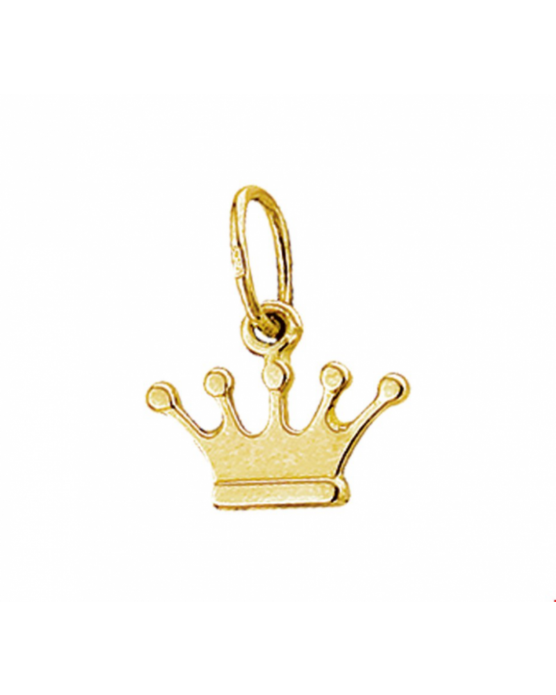 14 krt geelgouden hanger kroon - 16383 14 krt geelgouden hanger kroon - 16383