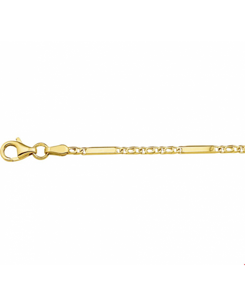 14krt geelgouden Armband valkenoog 2,0 mm - 14909 14krt geelgouden Armband valkenoog 2,0 mm - 14909