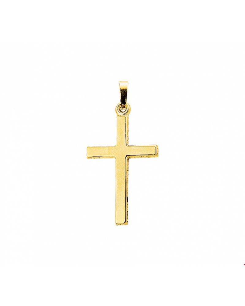 14 krt gouden Hanger kruis - 15166