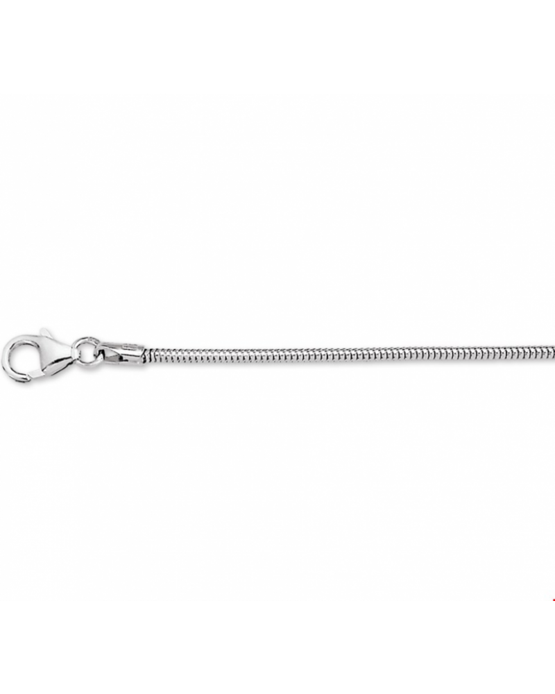 Witgouden Collier slang rond 1,4 mm - 12366 Witgouden Collier slang rond 1,4 mm - 12366