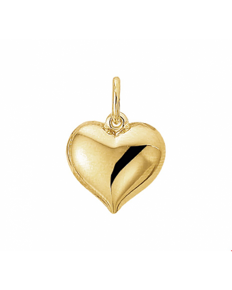 14 krt gouden hanger hart - 15599 14 krt gouden hanger hart - 15599