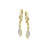 Oorhangers zirkonia brisur haak - 14285