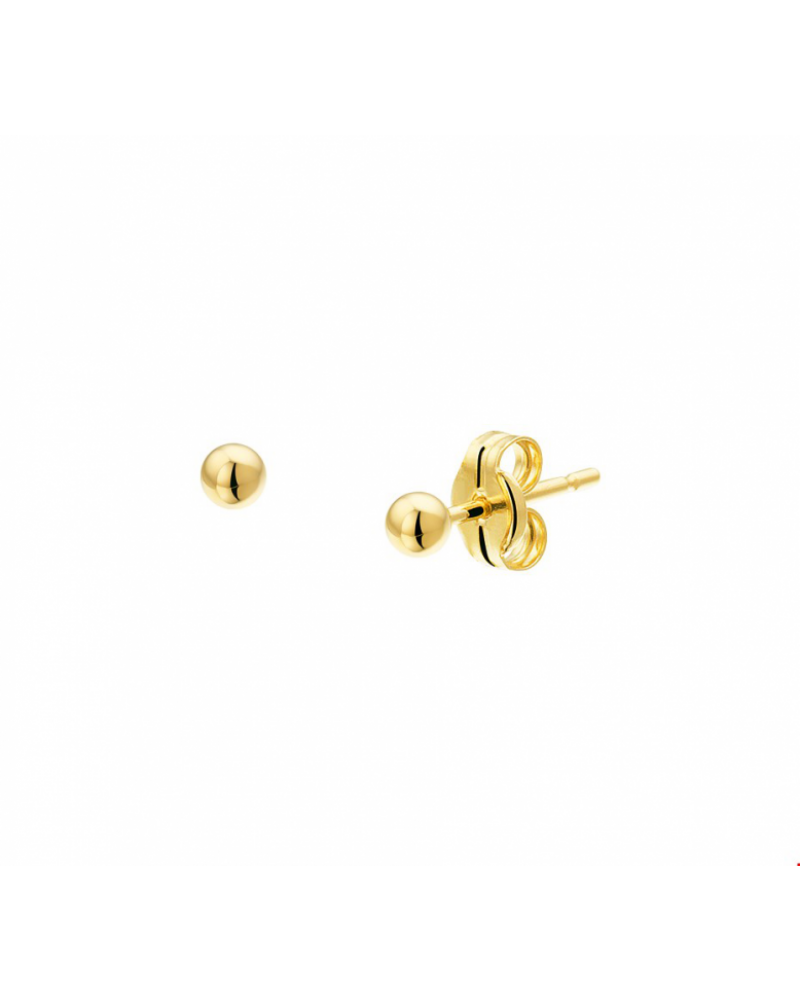 14 krt gouden Oorknoppen bol 2.5mm - 10406 14 krt gouden Oorknoppen bol 2.5mm - 10406