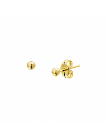14 krt gouden Oorknoppen bol 2.5mm - 10406 14 krt gouden Oorknoppen bol 2.5mm - 10406