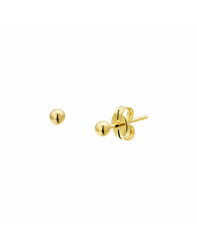 14 krt gouden Oorknoppen bol 2.5mm - 10406 14 krt gouden Oorknoppen bol 2.5mm - 10406