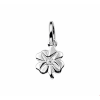 Zilveren hanger klavertje - 16262