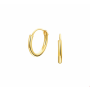 14 krt gouden Oorringen ronde buis 11 x 1.3mm - 14133