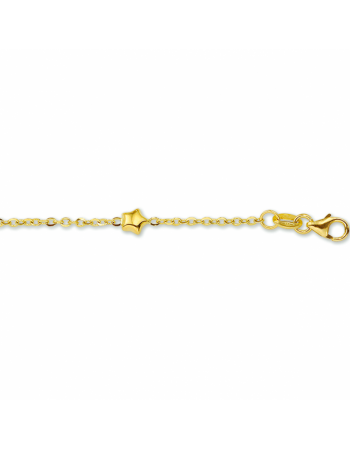 14 krt gouden armband ster - 17414