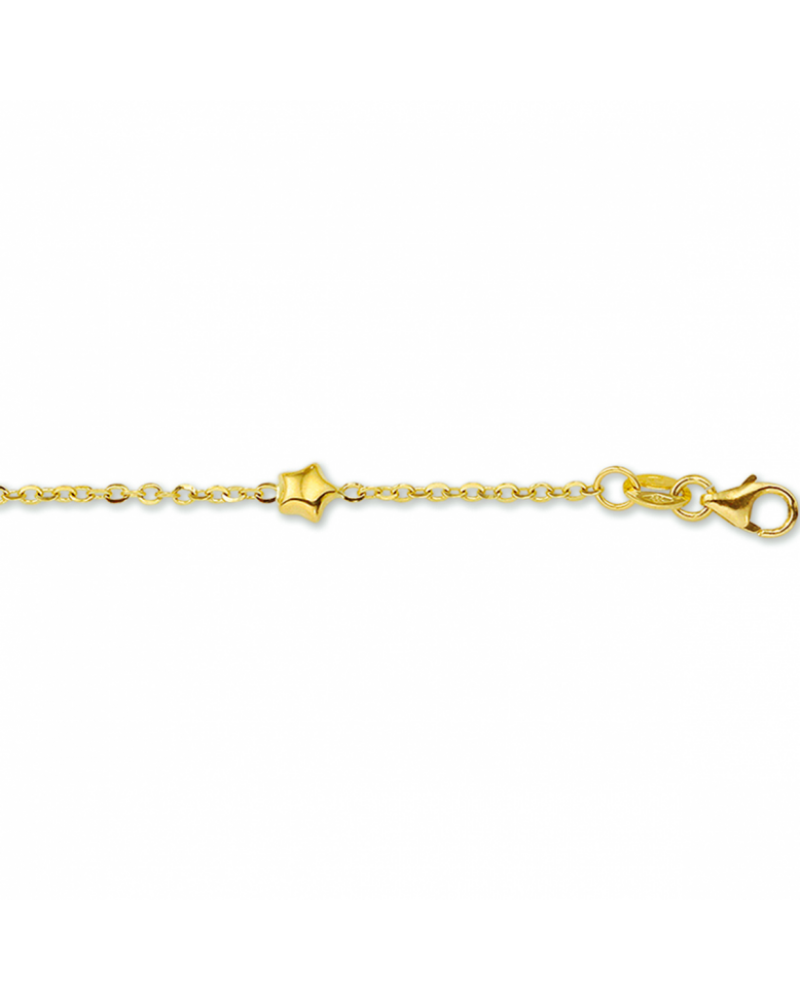 14 krt gouden armband ster - 17414 14 krt gouden armband ster - 17414