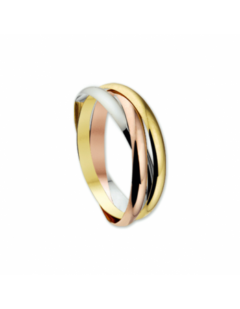 14 krt ring 3-in-1 tricolor - 16609 14 krt ring 3-in-1 tricolor - 16609