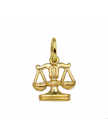 14 krt gouden Hanger sterrenbeeld weegschaal - 14989