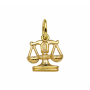 14 krt gouden Hanger sterrenbeeld weegschaal - 14989