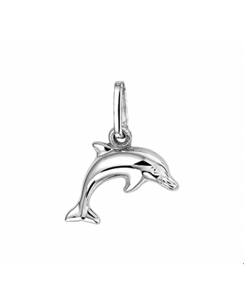 Zilver gerhodineerd Hanger dolfijn - 14969 Zilver gerhodineerd Hanger dolfijn - 14969