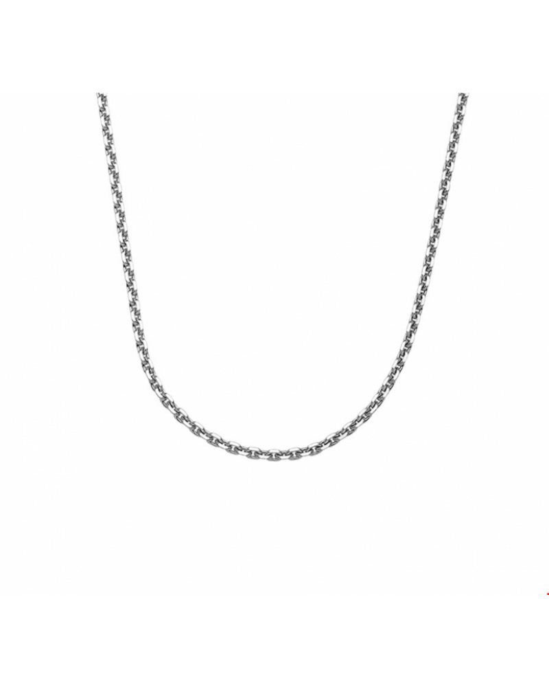 Collier anker gediamanteerd 1,3 mm 36 + 4 cm - 13546