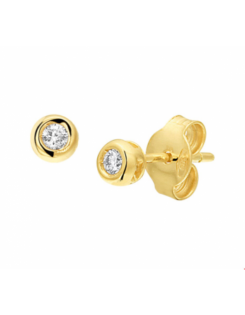 Oorknoppen diamant 0.06ct (2x0.03ct) H SI - 10400