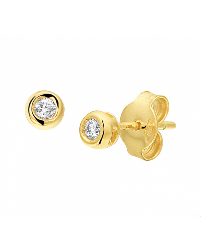 Oorknoppen diamant 0.06ct (2x0.03ct) H SI - 10400