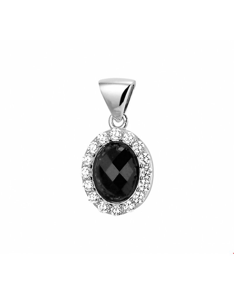 hanger onyx 1.23ct en zirkonia - 16084