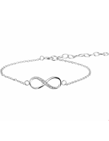 Zilveren Armband infinity zirkonia - 15563 Zilveren Armband infinity zirkonia - 15563