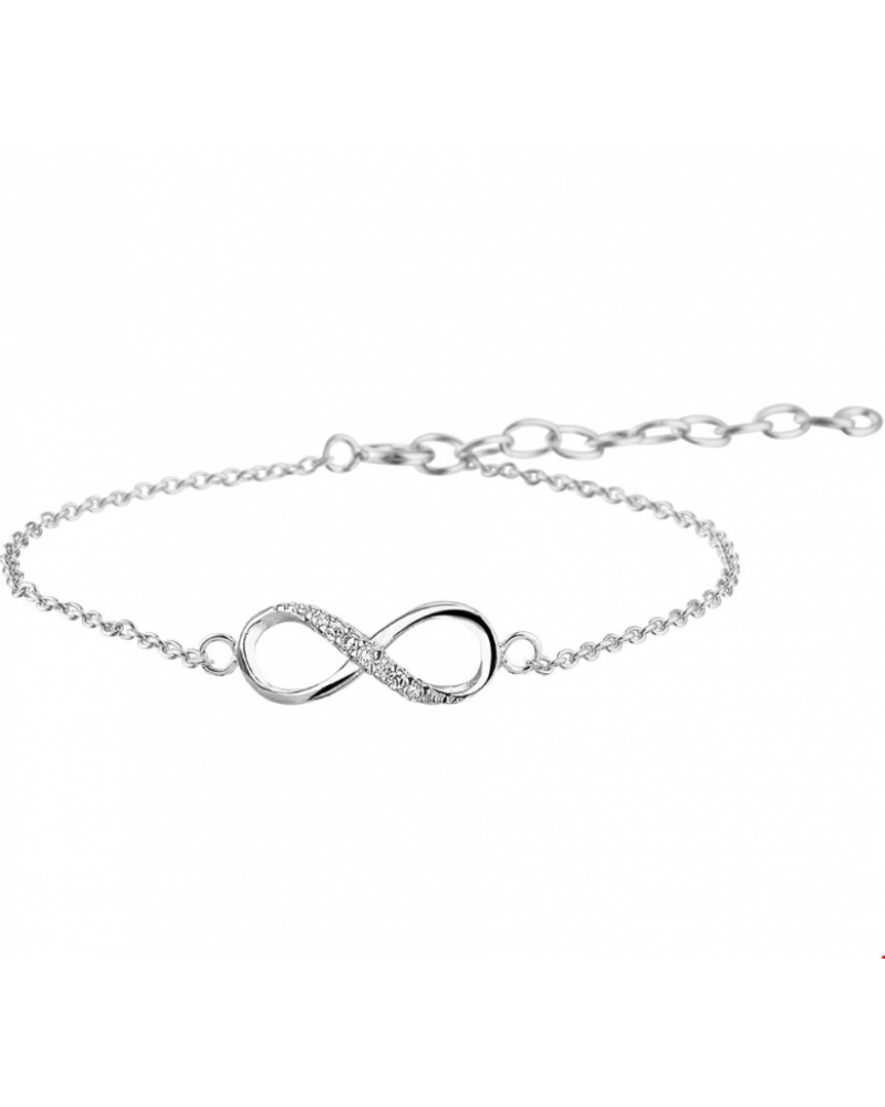 Zilveren Armband infinity zirkonia - 15563 Zilveren Armband infinity zirkonia - 15563