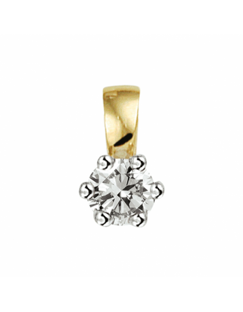 Solitair hanger diamant 0.10ct H SI - 10363 Solitair hanger diamant 0.10ct H SI - 10363