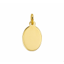14 krt graveerhanger Ovaal - 17264