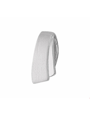Zilver gerhodineerd hanger poli/mat - 15626