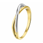 14krt bicolor fFantasie Ring - 14982