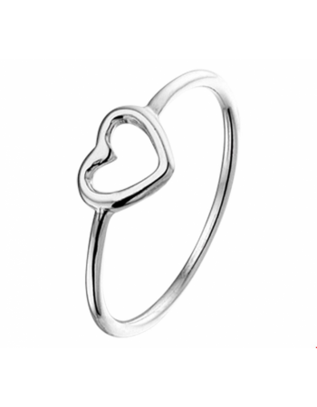 zilveren Ring met hartje - 14929