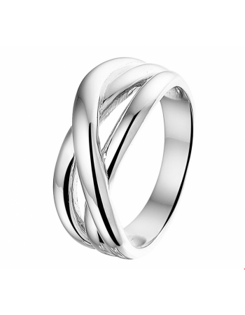 Zilveren fantasie ring - 16190