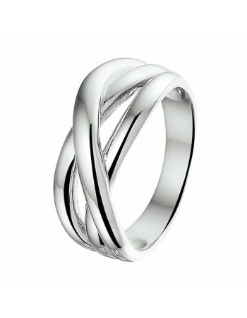 Zilveren fantasie ring - 16190