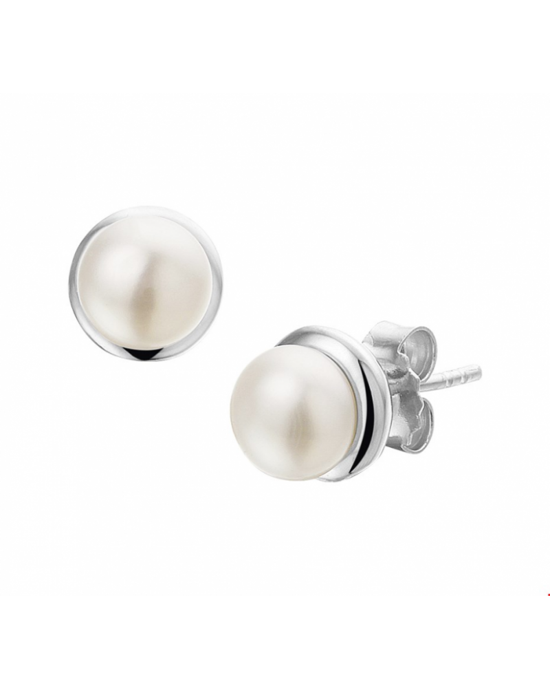 Oorknoppen parel 6mm - 10486 Oorknoppen parel 6mm - 10486