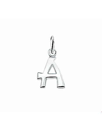 zilveren hanger letter A - 17684
