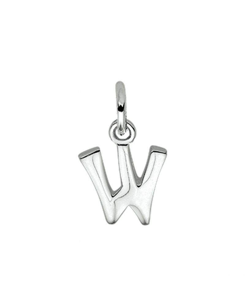 zilveren hanger letter W - 17685 zilveren hanger letter W - 17685