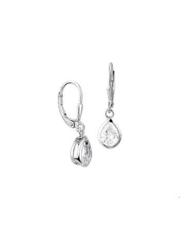 Oorhangers zirkonia brisur haak - 10228