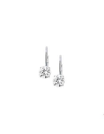 Oorhangers zirkonia brisur haak - 10229