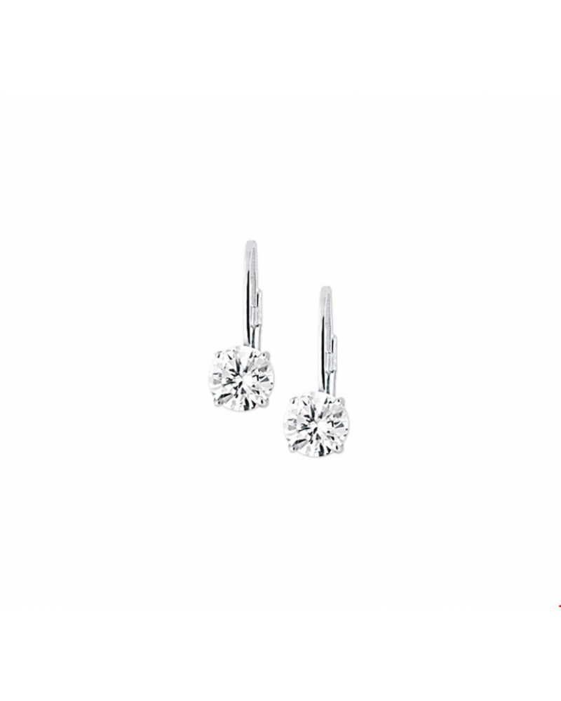 Oorhangers zirkonia brisur haak - 10229