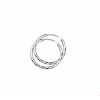 Oorringen ronde buis gediamanteerd - 10282