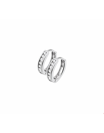 Klapoorringen zirkonia - 10126