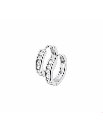 Klapoorringen zirkonia - 10127