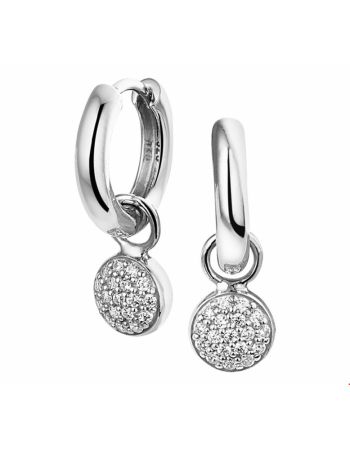 Klapoorringen zirkonia - 10139