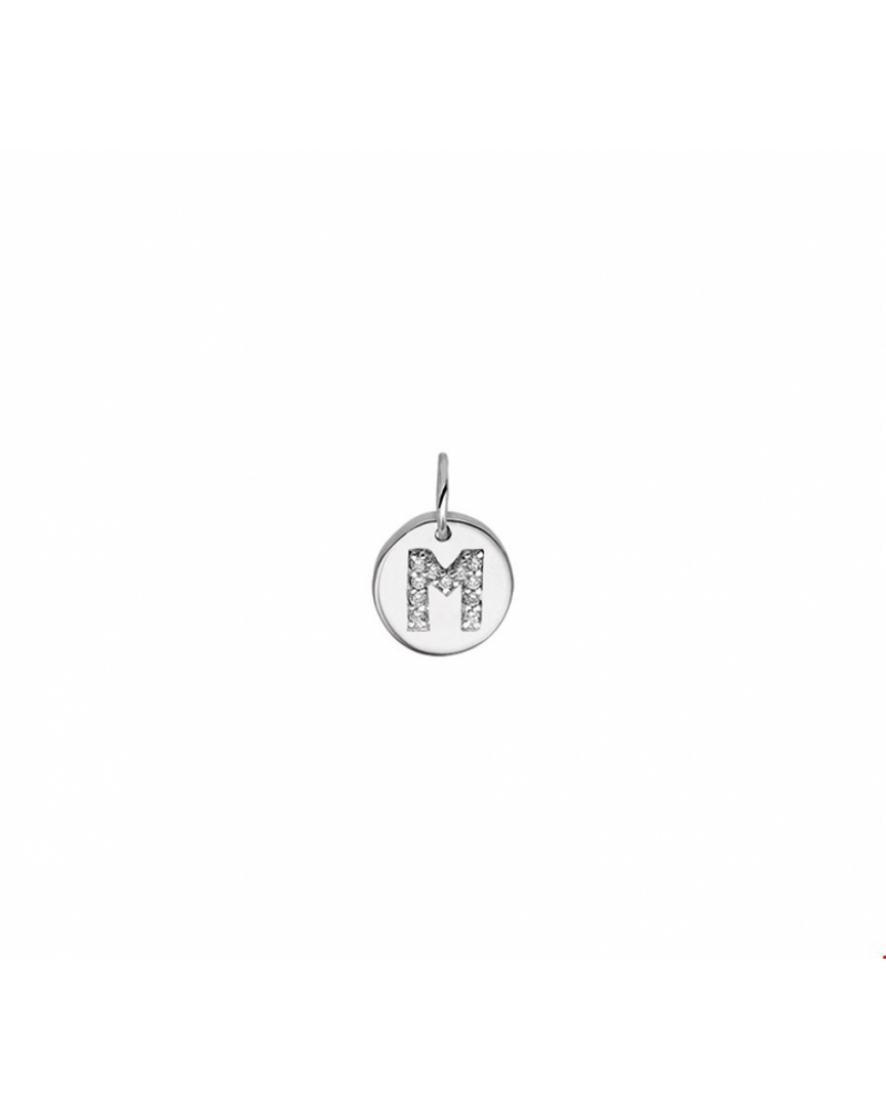 Hanger letter M zirkonia - 10176