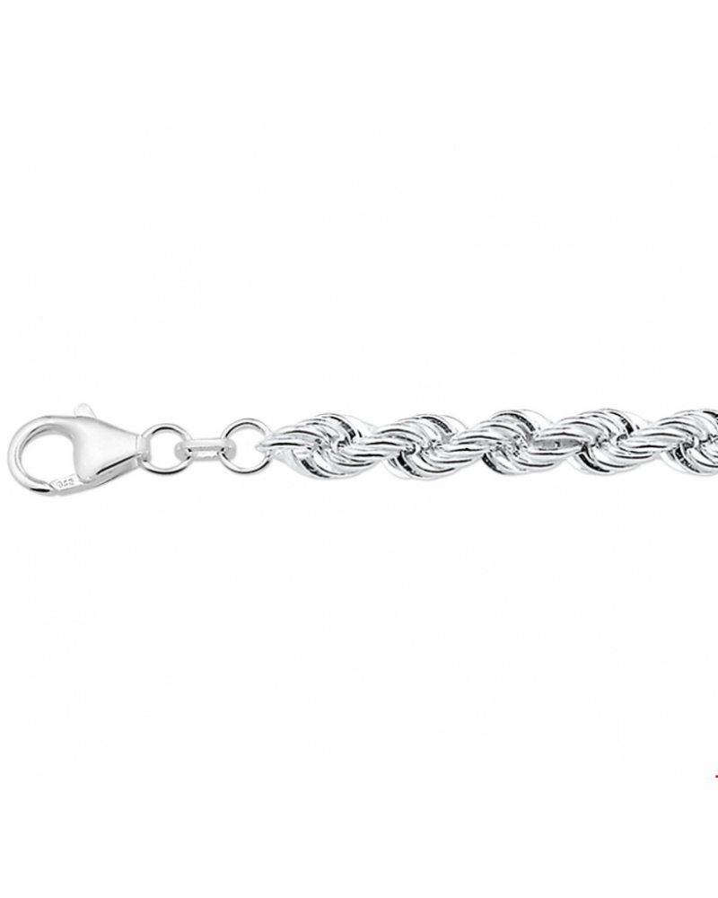 Armband koord massief 5,5 mm 19 cm - 10032 Armband koord massief 5,5 mm 19 cm - 10032