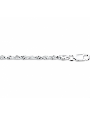 Armband koord gediamanteerd 2,2 mm - 10021