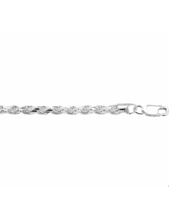 Armband koord gediamanteerd 3,2 mm 19 cm - 10022