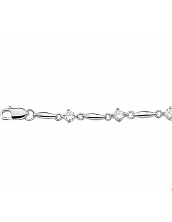 Armband zirkonia 5,0 mm 18,5 cm - 10038