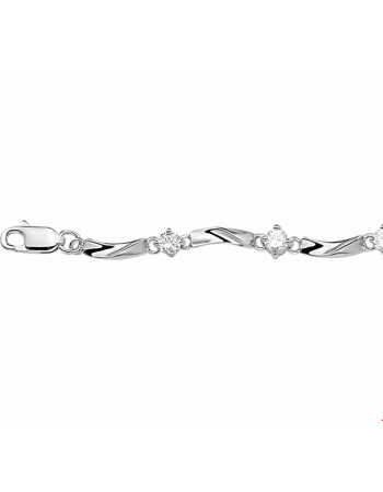 Armband zirkonia 5,0 mm 18,5 cm - 10034