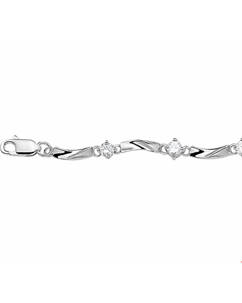 Armband zirkonia 5,0 mm 18,5 cm - 10034 Armband zirkonia 5,0 mm 18,5 cm - 10034