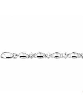 Armband zirkonia 4,5 mm 18 ,5 cm - 10035
